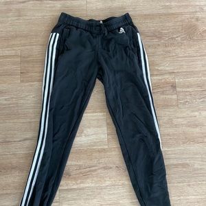 Adidas black sweatpant jogger size small